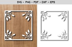 Flower Frame Paper Template Design Product Image 1