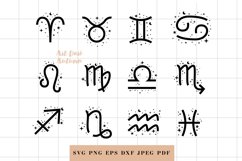 Stars SVG bundle, Zodiac Signs, Celestial svg, Horoscope svg Product Image 7
