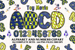 Sheriff Toy Alphabet PNG Clip Art, toy movie letters doodle Product Image 1