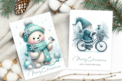 Merry Christmas Card. Printable cards Product Image 3