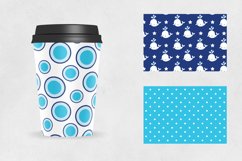 Nautical Whales Patterns collection, digital papers Product Image 2