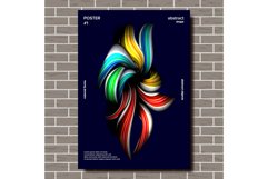 Abstract Shape Poster Vector. Colorful Backdrop. Minimal Product Image 1