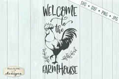 Welcome to the Farmhouse - Rooster - SVG DXF File Product Image 2