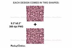 Pink Glitter Cheetah 20oz Skinny Tumbler Design PNG Product Image 3