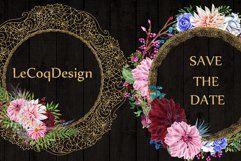 Gold Lace frames clipart Product Image 3