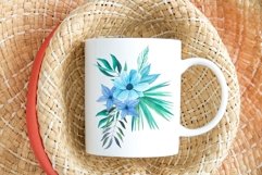 Spring Summer Mug mockup boho flatlay sublimation 11oz cup Product Image 3