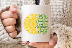 Sunflower, Be the sunshine SVG / PNG / EPS / DXF File Product Image 2