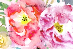 Watercolor Floral Frame ClipArt Product Image 3