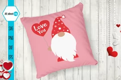 Love You Svg, Gnome Svg, Valentine's Svg Product Image 3
