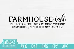 Farmhouse SVG | Funny Farmhouse-ish SVG | Sign SVG Product Image 2