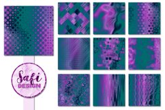 Teal and Purple Digital Papers Product Image 3