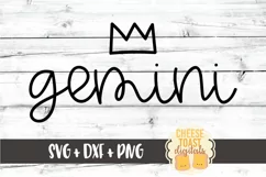 Gemini - May June Birthday - Zodiac SVG PNG DXF Cut Files Product Image 2