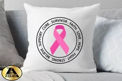 Breast Cancer SVG PNG EPS DXF Awareness SVG Pink Ribbon SVG Product Image 5