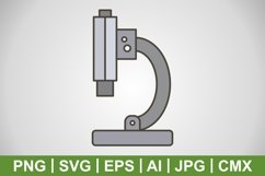 Vector Microscope Icon Product Image 1