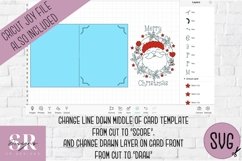 Christmas insert card design| Paper cutting | Cricut Joy svg Product Image 2