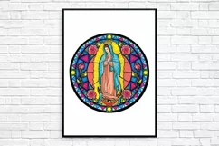Our Lady of Guadalupe Print, Virgin Mary Print, Catholic jpg Product Image 2