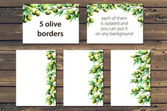 Watercolor olives and olive oil set Product Image 6