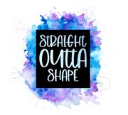 Straight Outta Shape - Sublimation Skinny Tumbler Product Image 2
