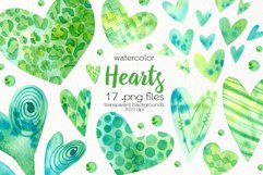 Watercolor Heart Clipart - PNG Files Product Image 1