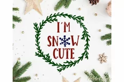 I'm snow Cute svg, first christmas svg, baby christmas svg Product Image 1