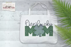 Faux Embroidery | One Lucky Mom| St. Patrick’s Day Png Product Image 2