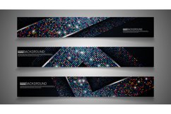 Set banner background for your design. vector graphic design Product Image 1