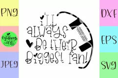 I'll always be their biggest fan football svg, football svg Product Image 2