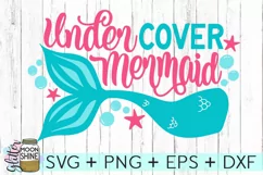 Undercover Mermaid DXF PNG EPS Cutting Files Product Image 2