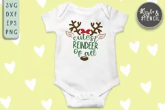 Christmas Cutest Reindeer SVG - PNG, DXF, EPS, SVG, Cut File Product Image 3