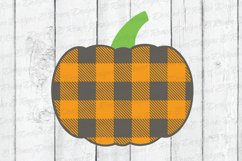 Plaid Pumpkin SVG | Fall SVG Product Image 3