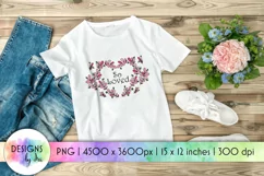 So Loved Sublimation Design | Love Heart | Valentine's Day Product Image 1