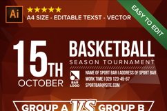 Basketball Poster Vector Product Image 2