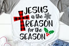 Christmas Svg, Jesus is the Reason for the Season Svg Christ Product Image 1
