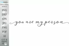 You Are My Person | Farmhouse Design SVG Product Image 2
