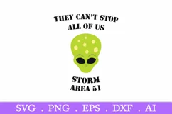 They can't stop all of us svg, storm area 51 svg Product Image 2