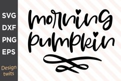 Morning Pumpkin SVG Product Image 1