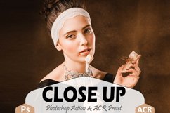 10 Close Up Photoshop Actions And ACR Presets, selfie preset Product Image 1