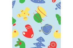 Festive winter season abstract seamless pattern Product Image 1