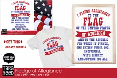 Pledge of Allegiance - America SVG and Cut Files for Crafter Product Image 2