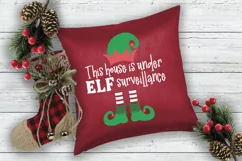Christmas Elf Surveillance SVG - PNG, DXF, EPS, SVG, Cut Product Image 4