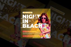 Night In Beach Party Flyer Product Image 1