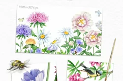 30%OFF! Watercolor Flowers and Bird Product Image 4