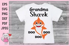 Grandma Shark SVG, DXF, AI, EPS, PNG, JPEG Product Image 3