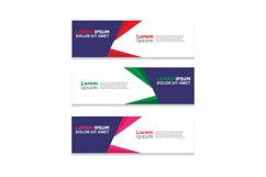 Vector abstract design web banner template Product Image 1