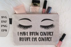 I Make Brow Contact Before Eye Contact, Makeup Cut File Product Image 1