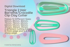 Triangle 2 Hair Barrette/Crocodile Clay Cutter Product Image 1