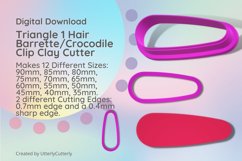 Triangle 1 Hair Barrette/Crocodile Clay Cutter Product Image 1