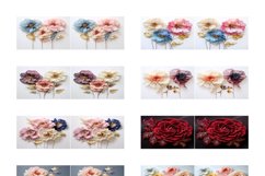 100 Mega Bundle 3D Flower Mug Wrap Designs PNG, Spring PNG Product Image 13