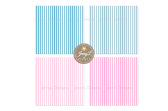 Pastel Stripes Digital Papers, Pastel Colored Background Product Image 5