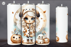 4 Cute Halloween Tumbler Wrap Sublimations, 20 oz Product Image 2